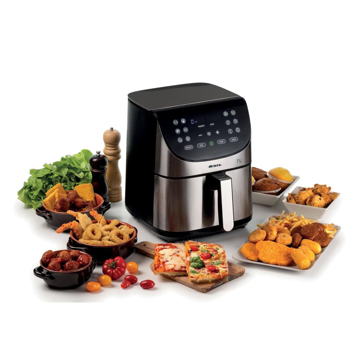 Vzduchová fritéza Ariete 00C462800AR0 Čierna Oceľ 1800 W 7 L - Image 3