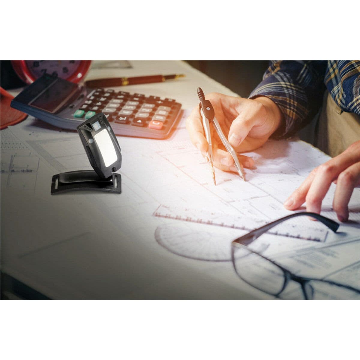 Akumulatorowa i regulowana latarka czołowa LED Velamp 2 W 150 Lm - Image 3