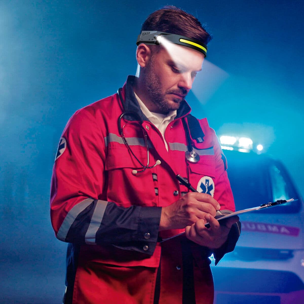 Linterna Frontal LED Recargable y Ajustable Velamp 5 W 350 lm - Image 3