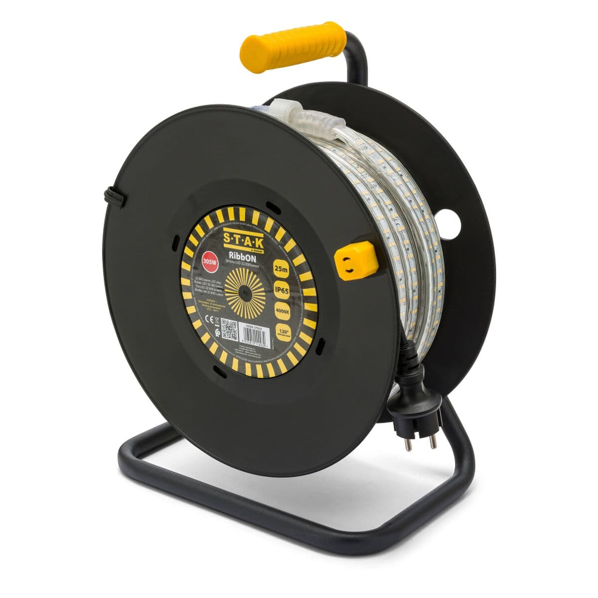 LED-Leisten Stak 185 W 15 m LED Leicht 4000 K Schwarz Durchsichtig