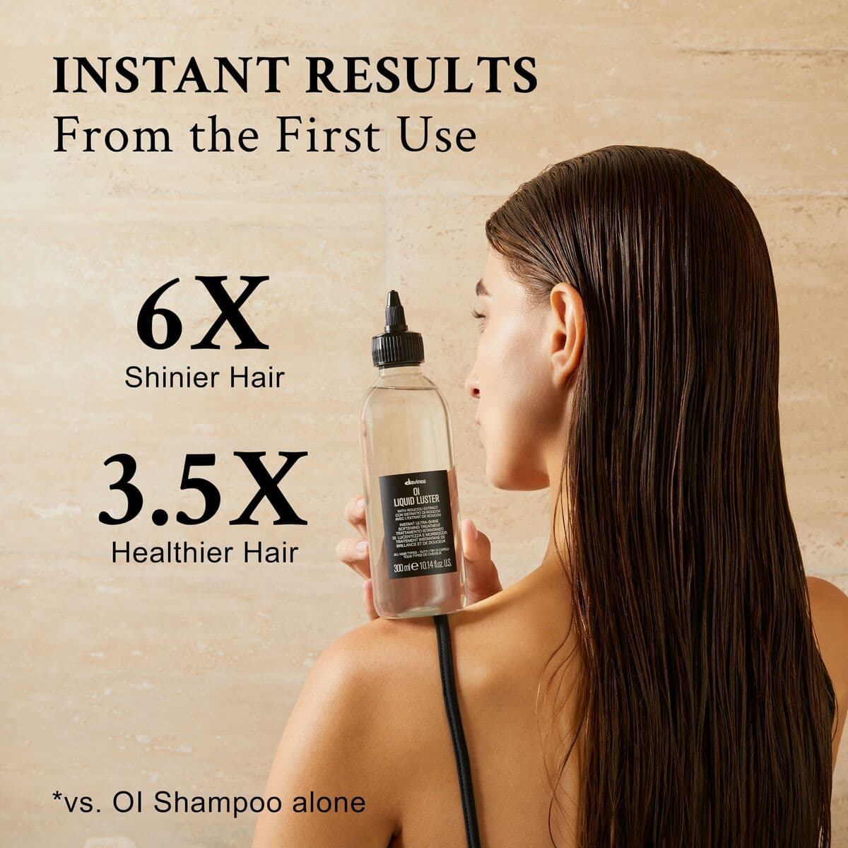 Tratament Hidratant Davines Oi Liquid Luster 300 ml - Image 2