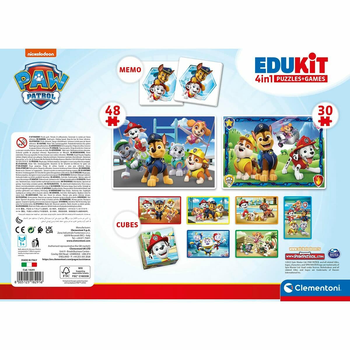 Zestaw 4 Puzzli The Paw Patrol Clementoni Edukit - Image 4