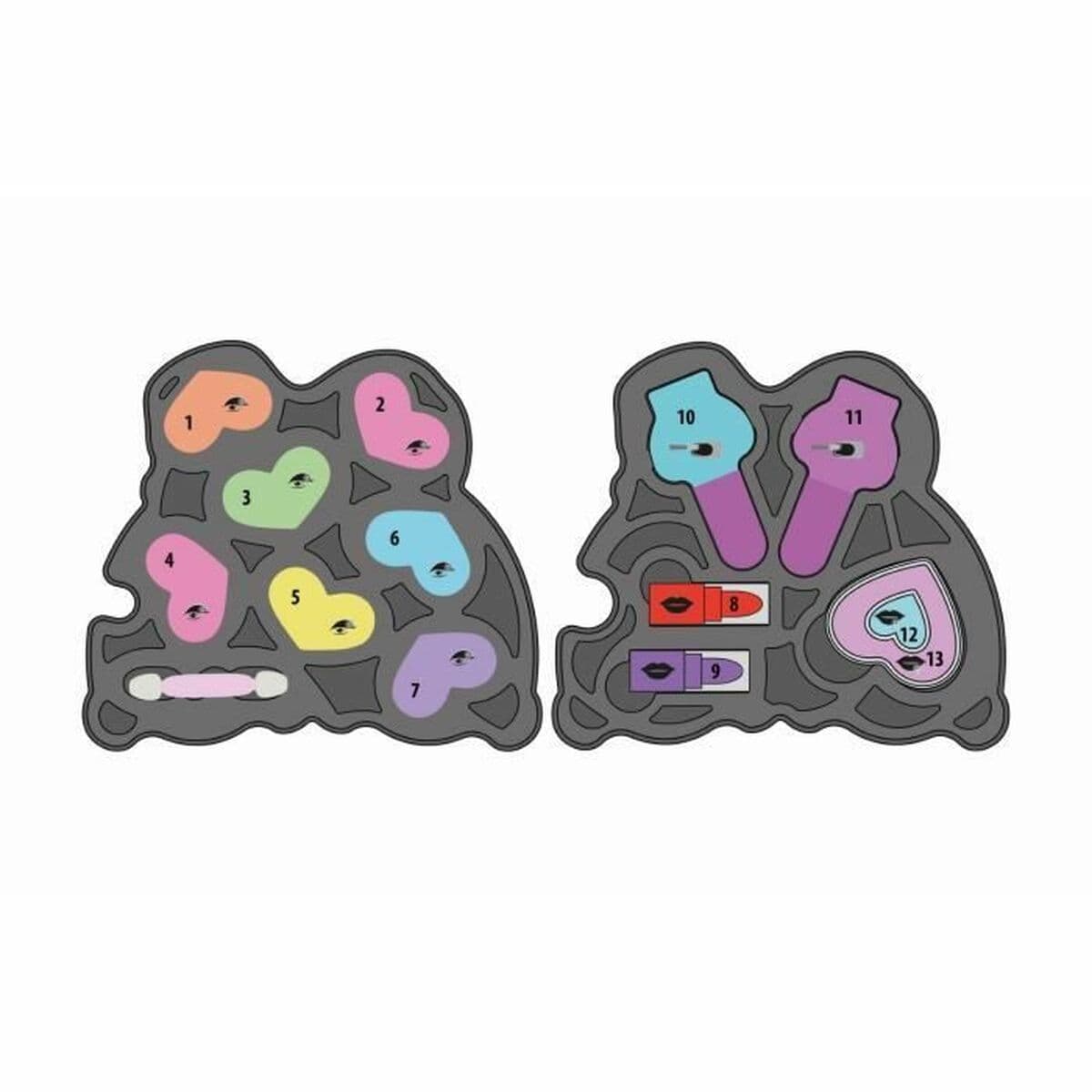 Sminkset för barn Clementoni Crazy Chic Beauty Lovely Make up Multicolour - Image 4