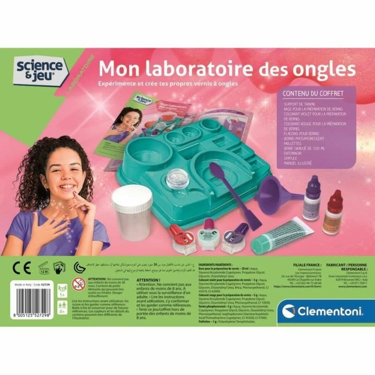 Set dei Manicure Clementoni My Nail Laboratory Multicolore - Image 6