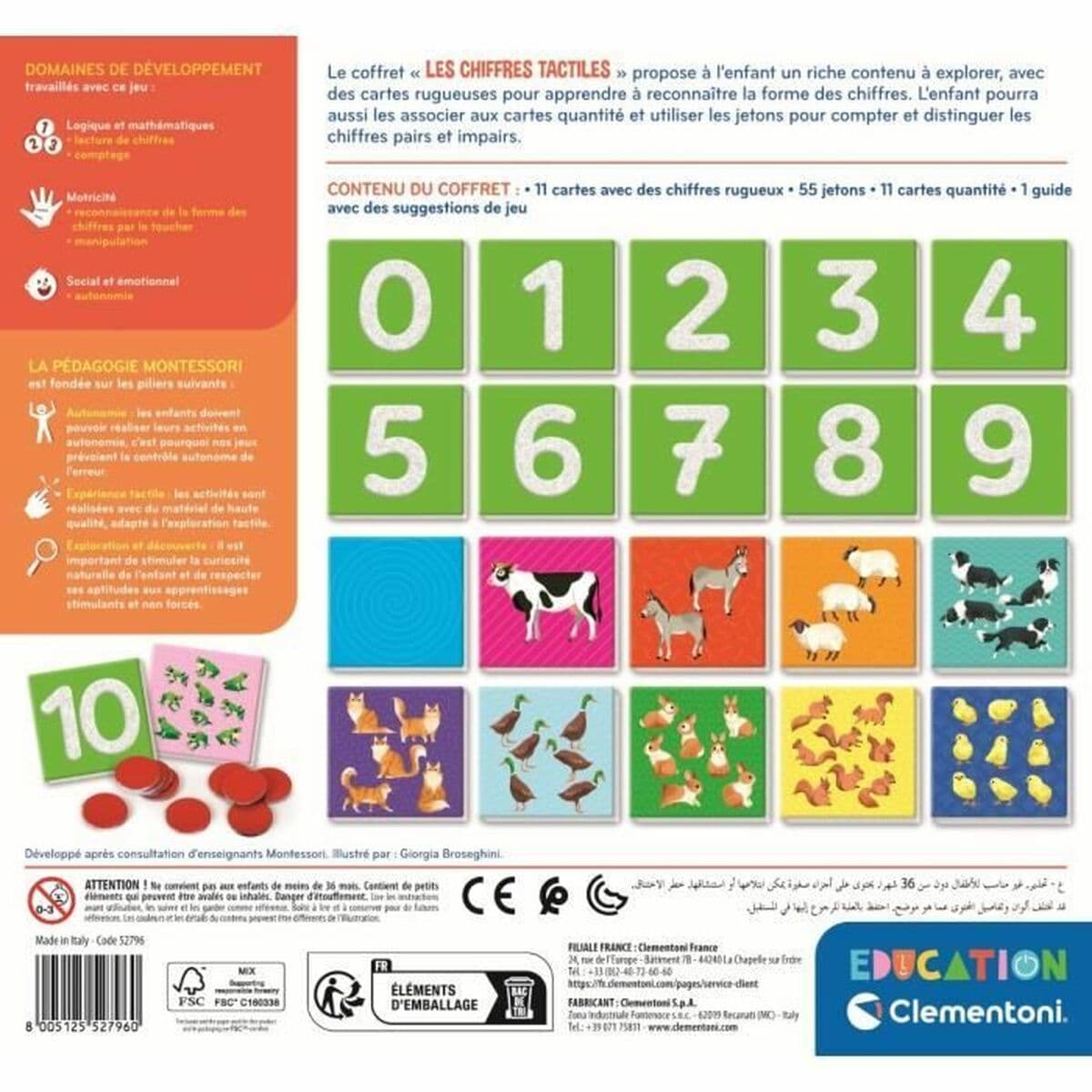 Educatief Spel Clementoni Les chiffres tactiles (FR) - Image 5