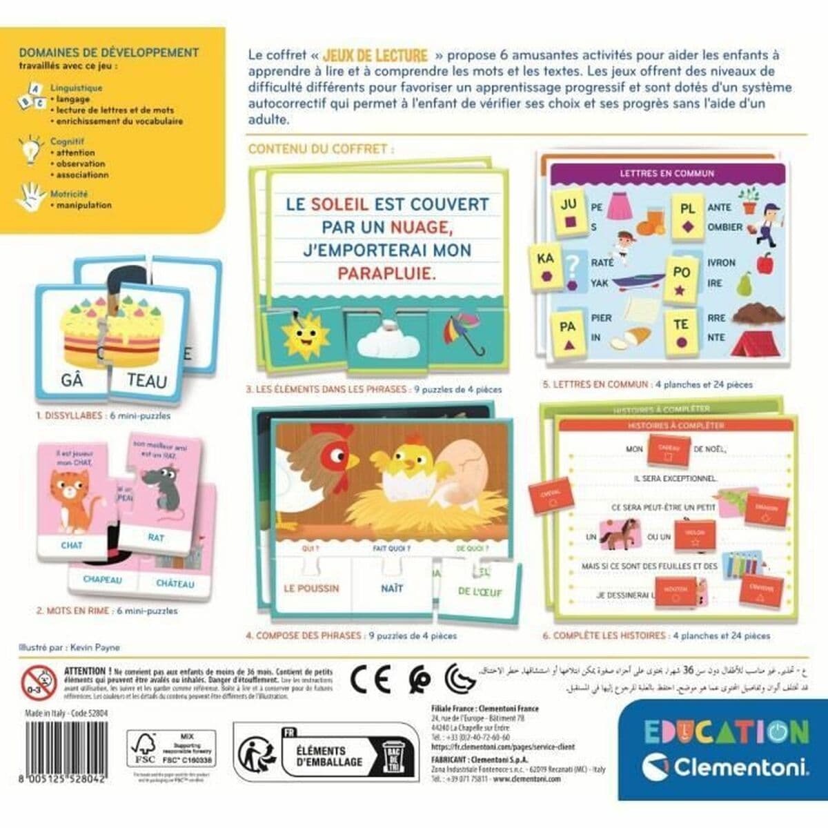 Juego Educativo Clementoni Jeux de lecture (FR) - Image 4