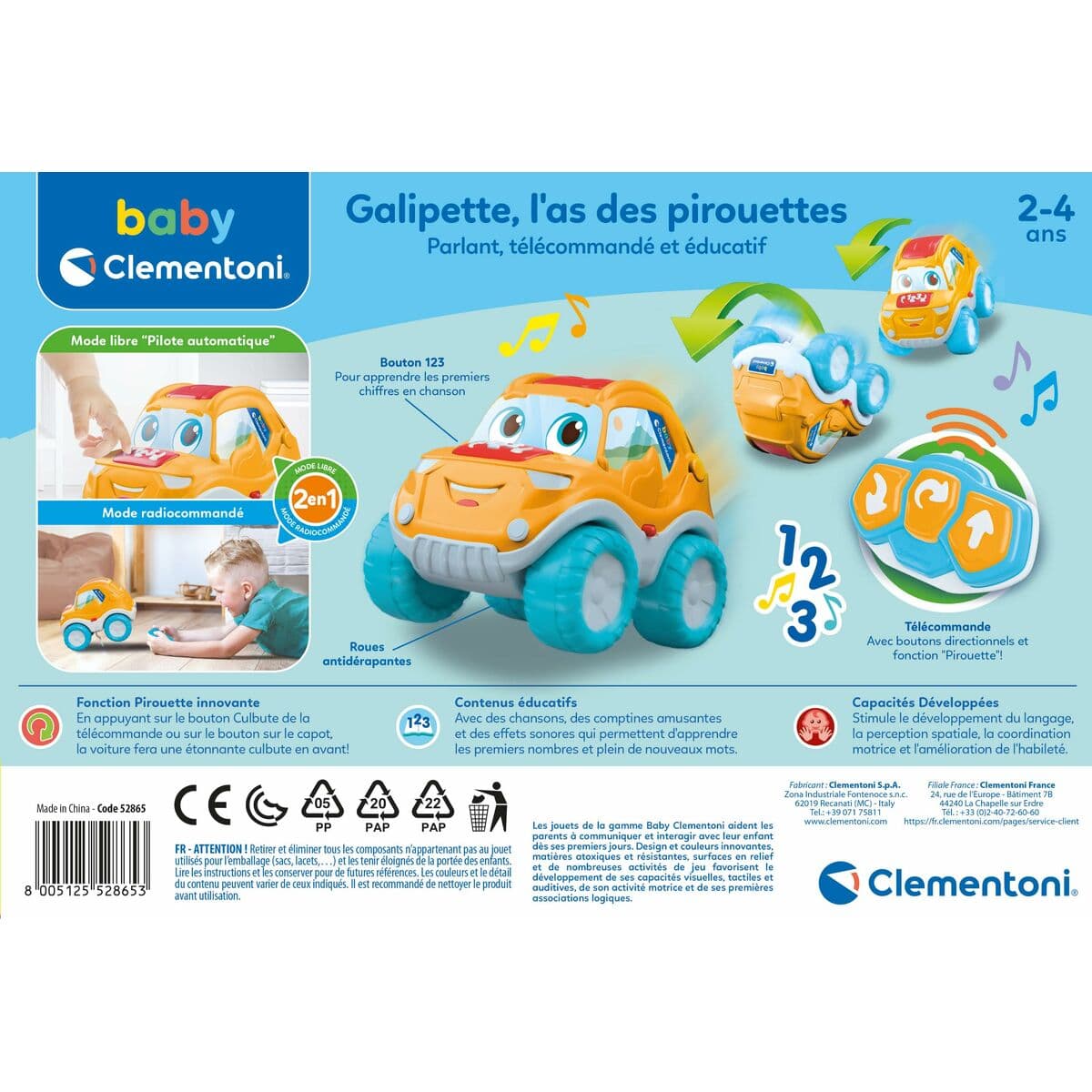 Coche Radio Control Clementoni Galipette - Image 4