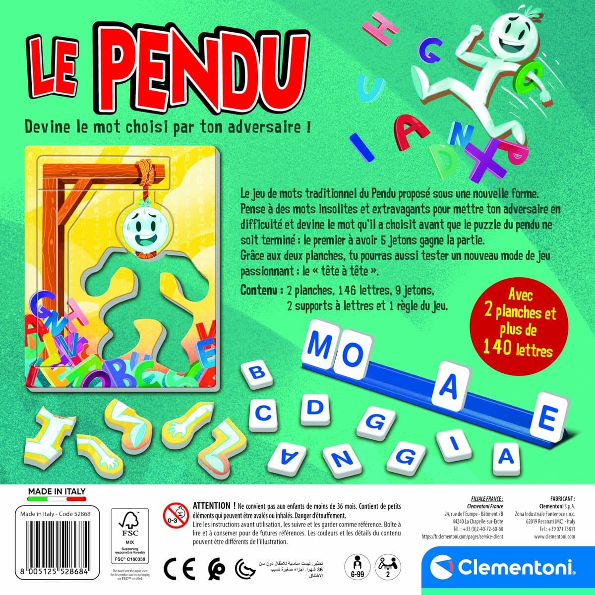 Juego de Mesa Clementoni Le pendu - Image 4