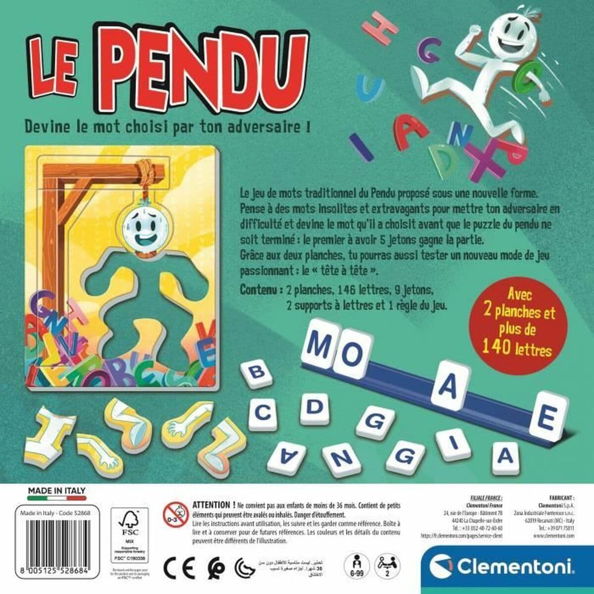 Juego de Mesa Clementoni Le pendu - Image 8