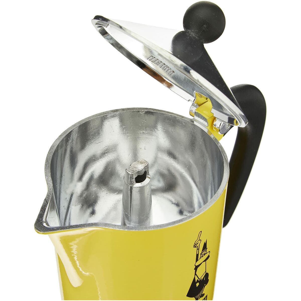 Talijanska Moka za Kavu Bialetti Rainbow Rumena Jaune Metal 6 Šalice - Image 4