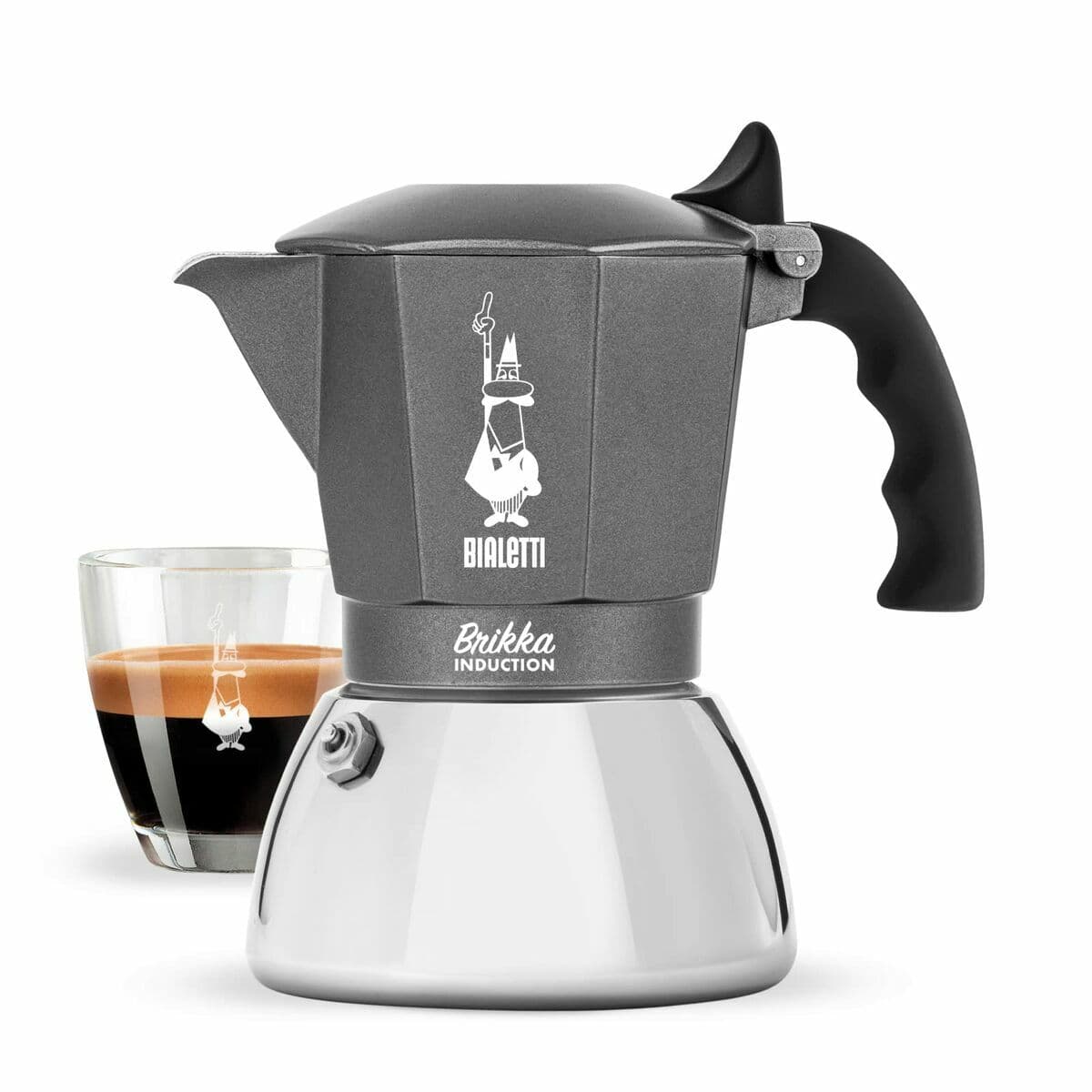Talijanska Moka za Kavu Bialetti Brikka Srebrna Aluminij
