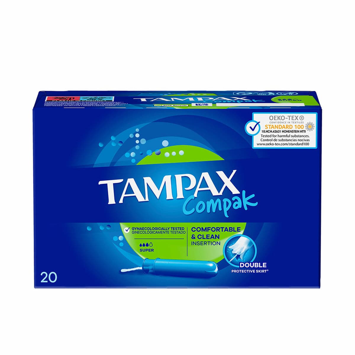 Super Tamponger Tampax Compak 20 enheter