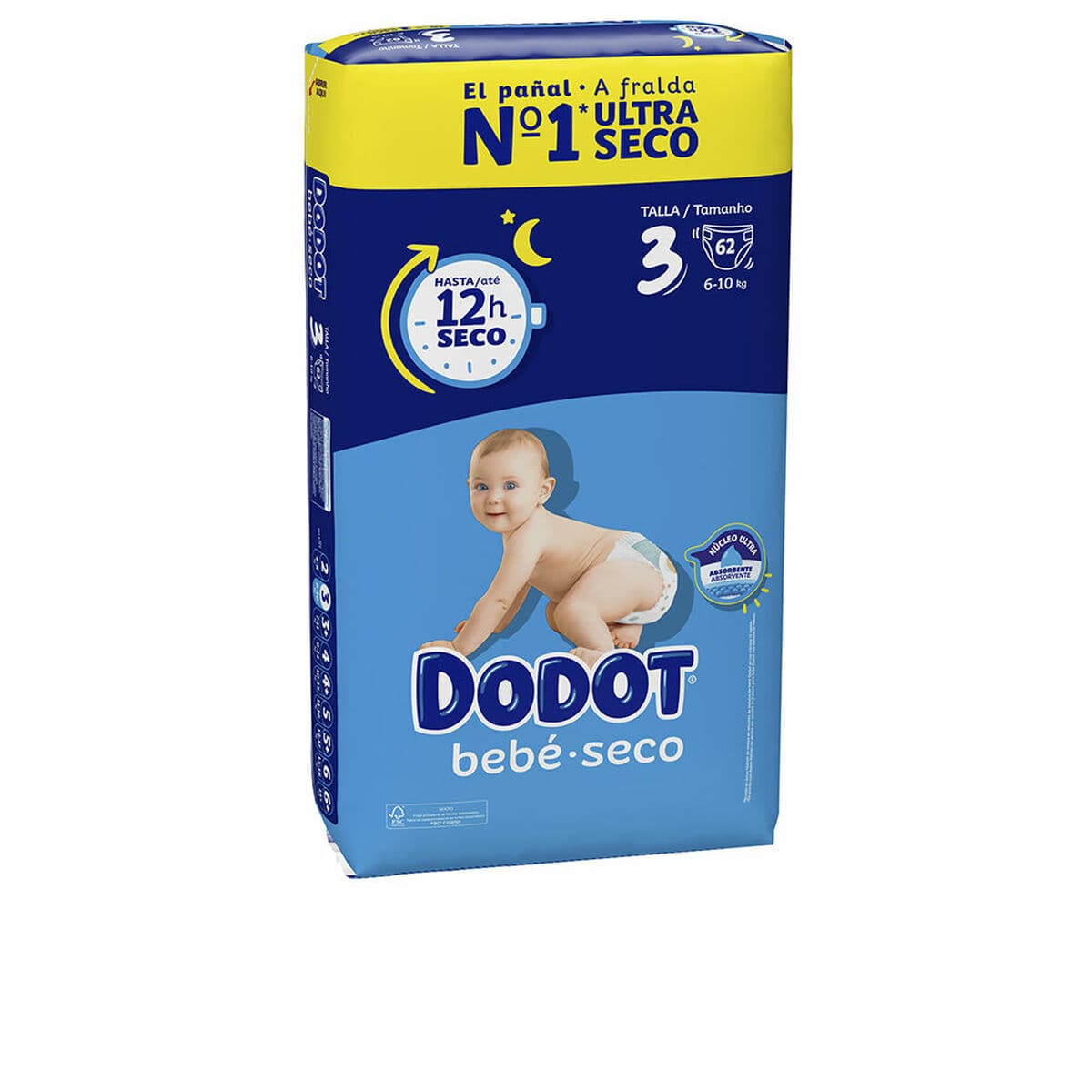Engangsbleier Dodot Dodot Etapas 6-10 kg (62 enheter)
