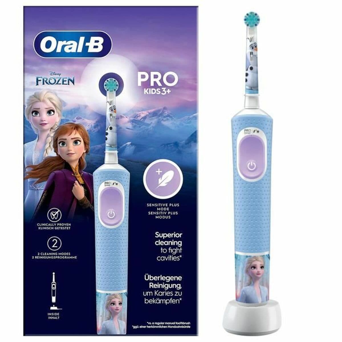 Elektrinis dantų šepetėlis Oral-B Pro kids +3 Frozen