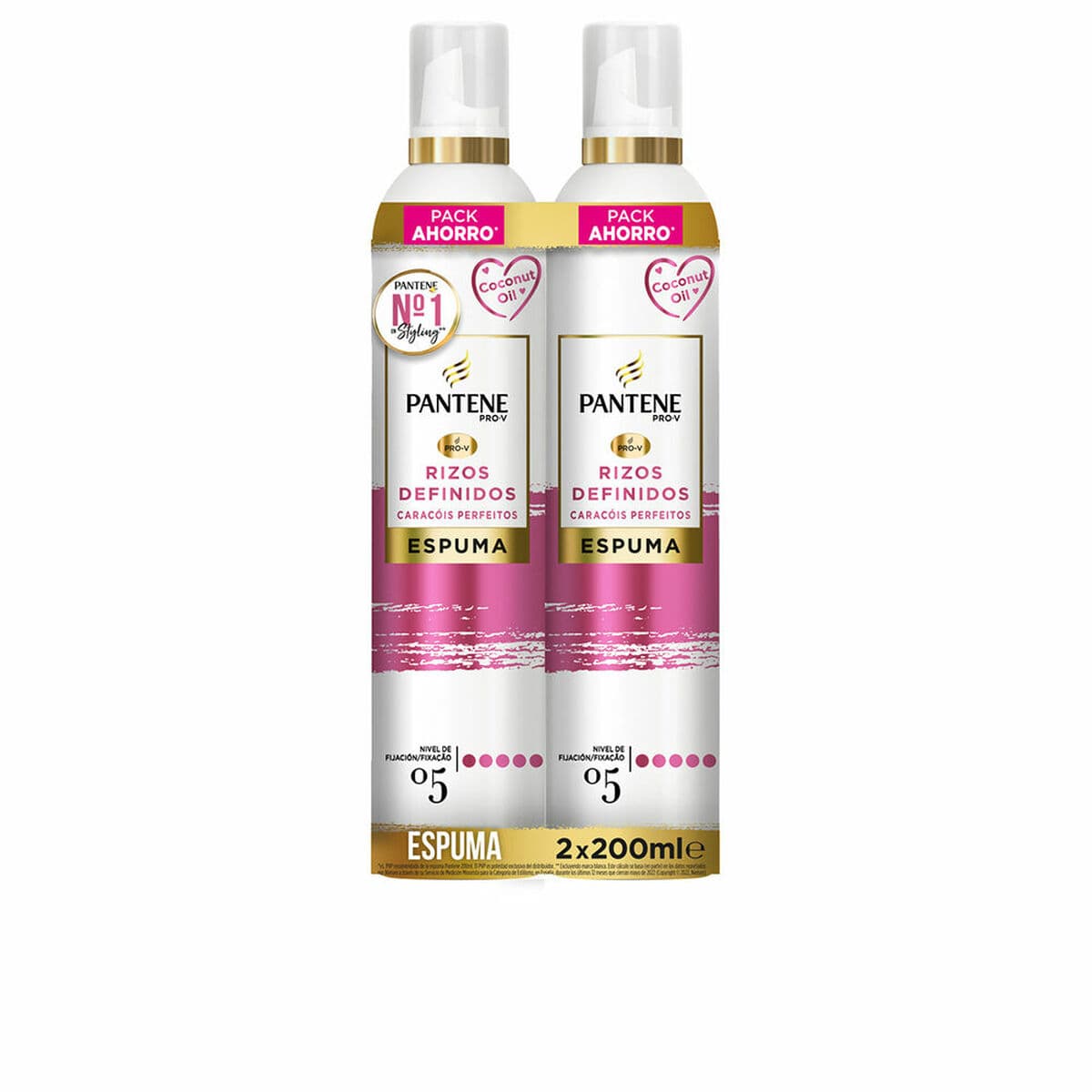 Espuma para Rizos Pantene   200 ml 2 x 200 ml
