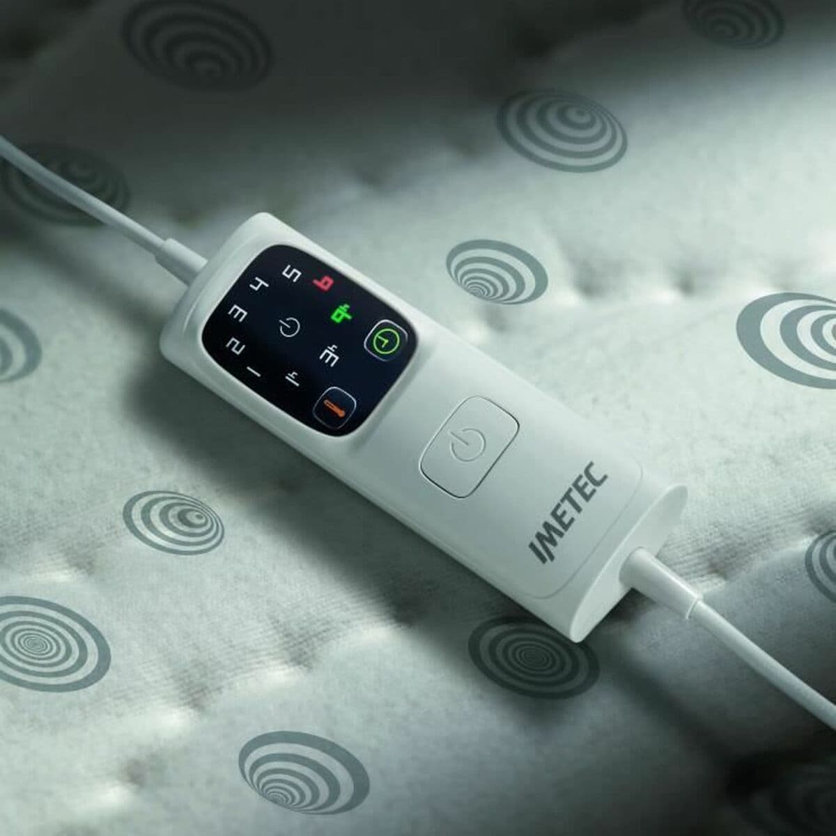 Elektrisk filt IMETEC 16631 Vit/Grå Bomull - Image 5