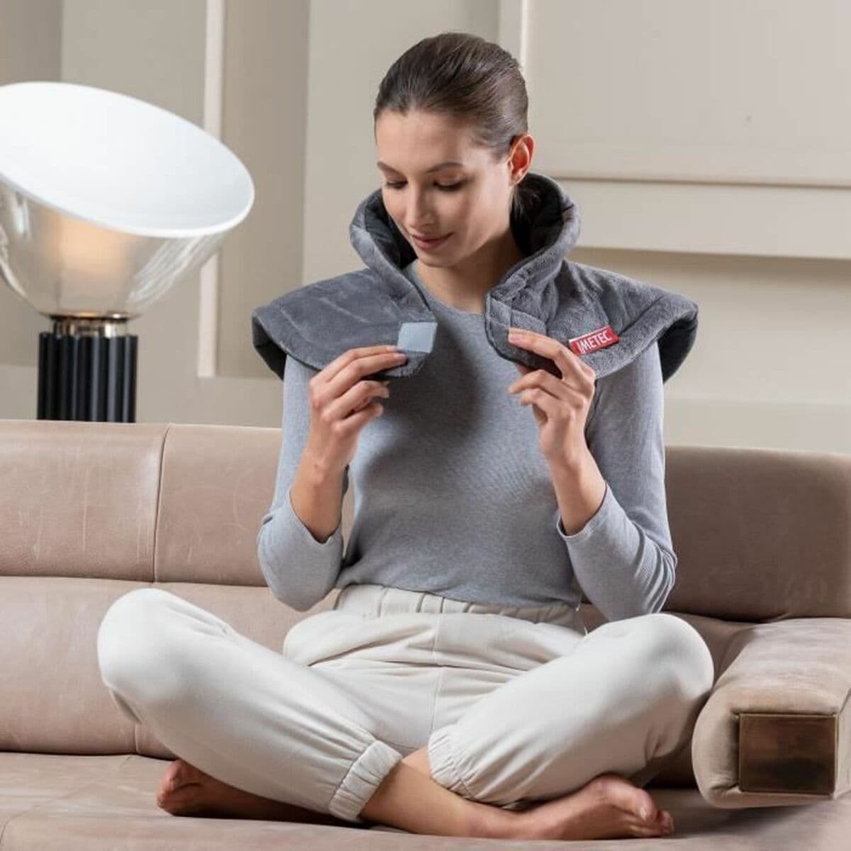 Elektrisk filt IMETEC 16787 Nackområdet Grå - Image 5