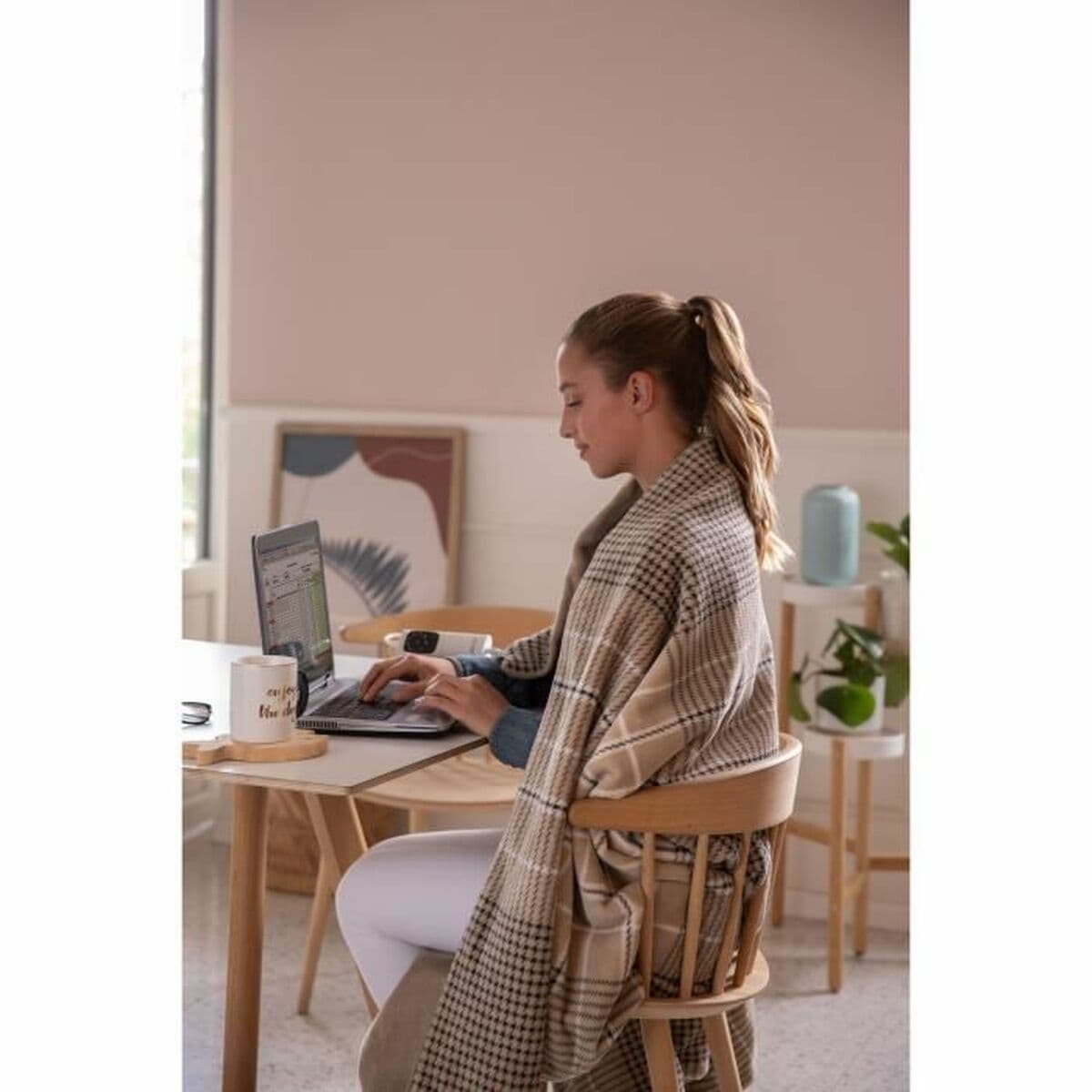 Elektrisk filt IMETEC 16936 Brun Sammet - Image 5