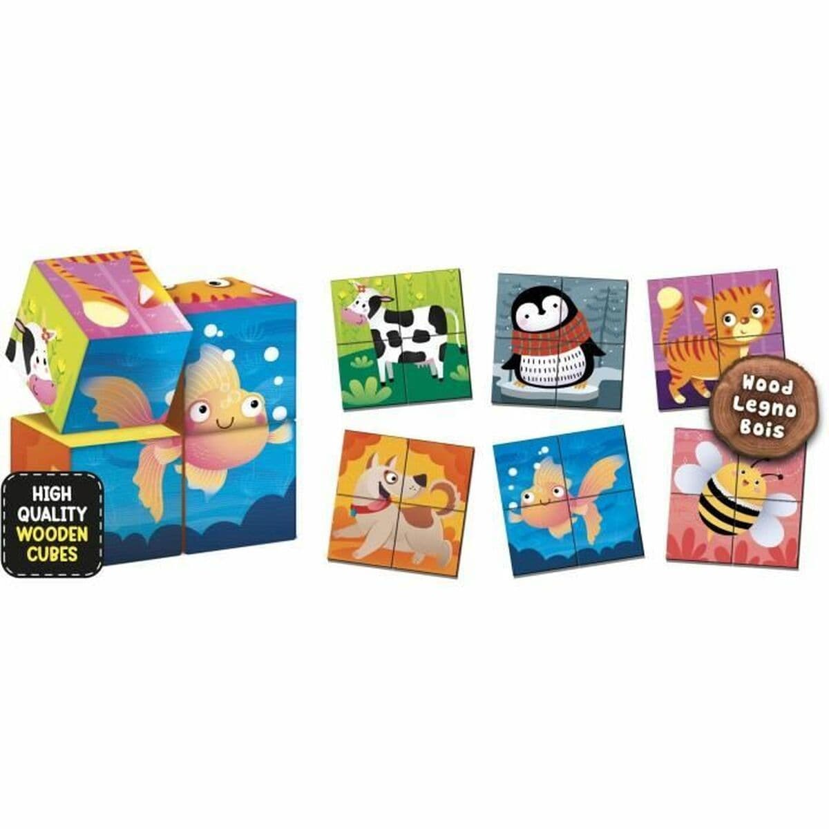 Juego Educativo Lisciani Giochi Cubes & Logic 2 in1 (FR) - Image 3