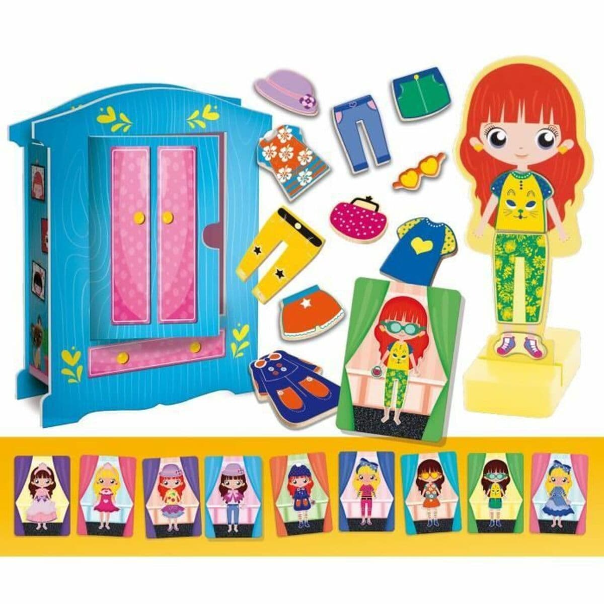 Juego Educativo Lisciani Giochi Magnetic Fashion Doll (FR) - Image 4