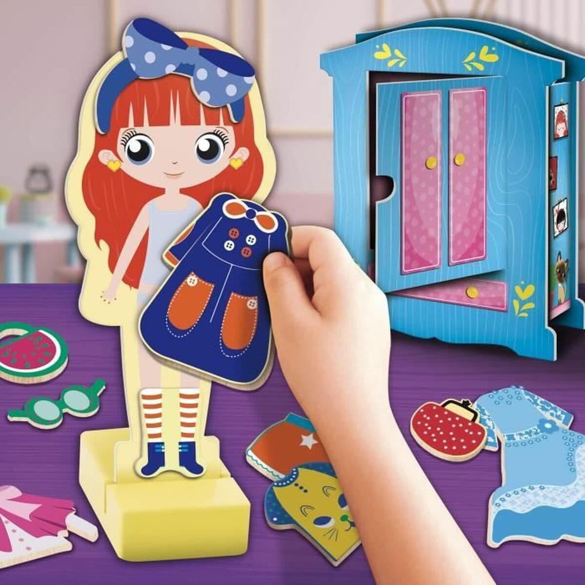 Juego Educativo Lisciani Giochi Magnetic Fashion Doll (FR) - Image 5