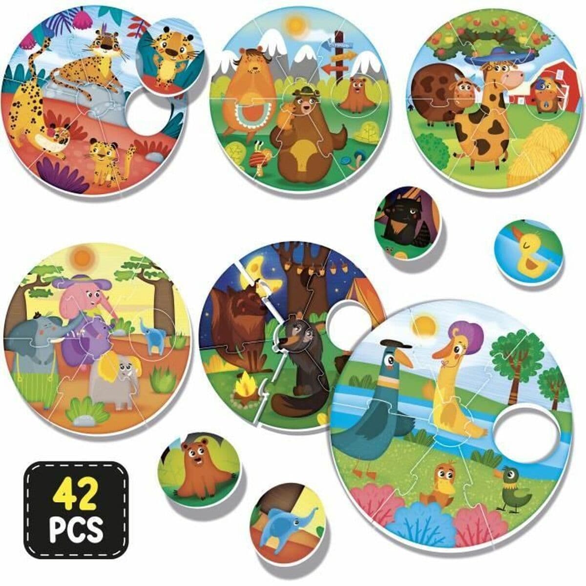 Juego Educativo Lisciani Giochi Montessori Baby Round Puppies (FR) - Image 2