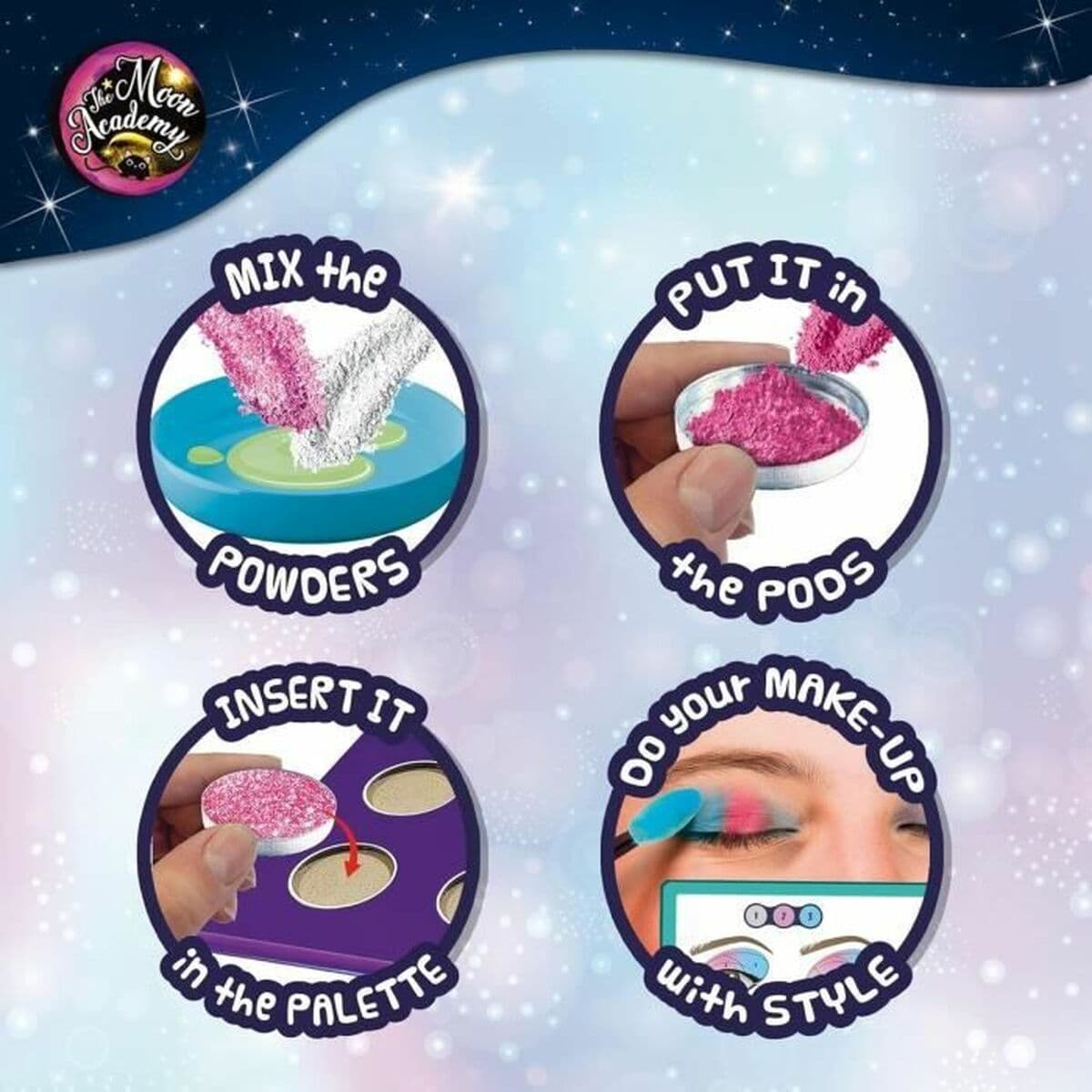 Sminkset Lisciani Giochi The Moon Academy Moon eyeshadows - Image 4