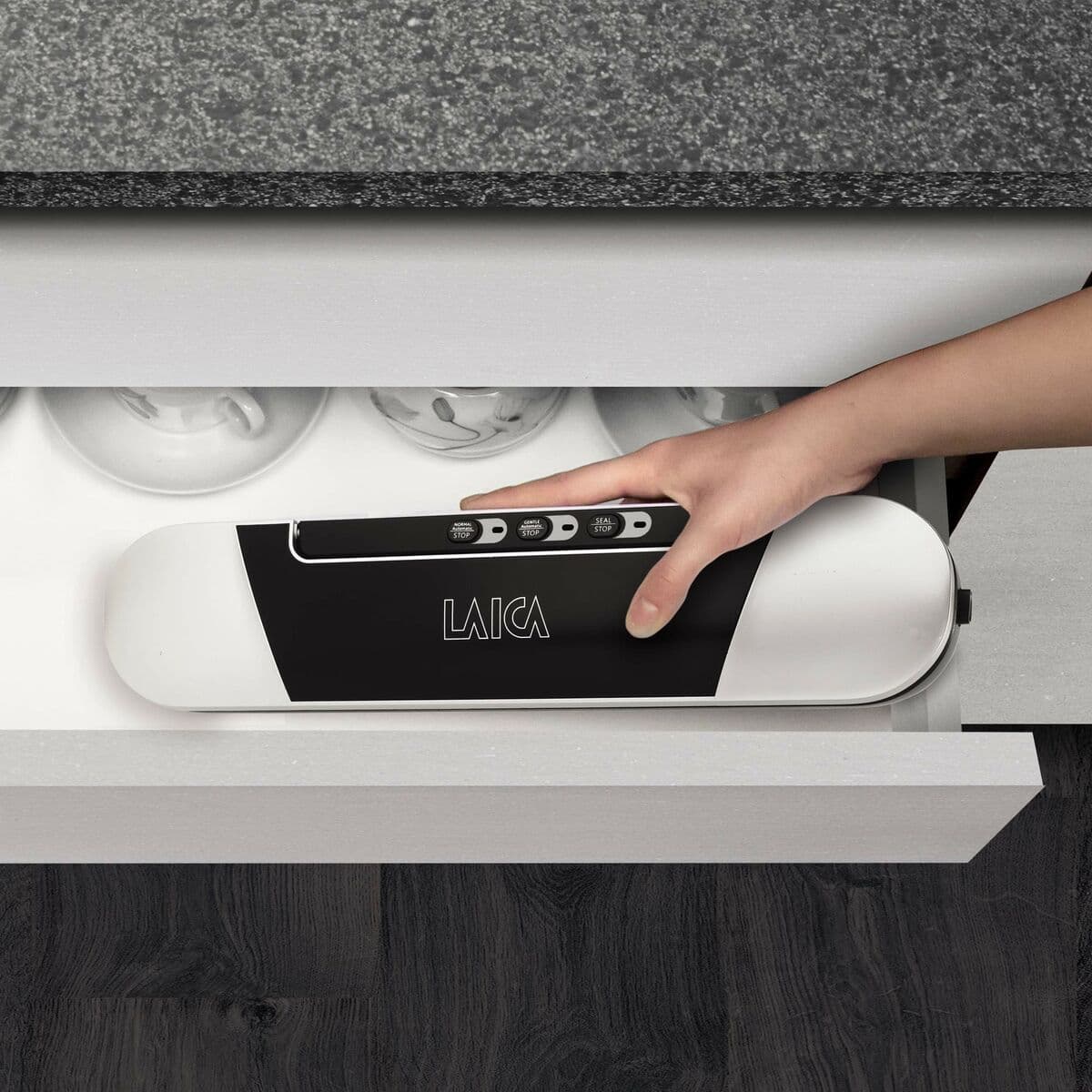 Užsegamos vakuumo pakuotės LAICA VT3225 9 L/min Plastmasinis - Image 4