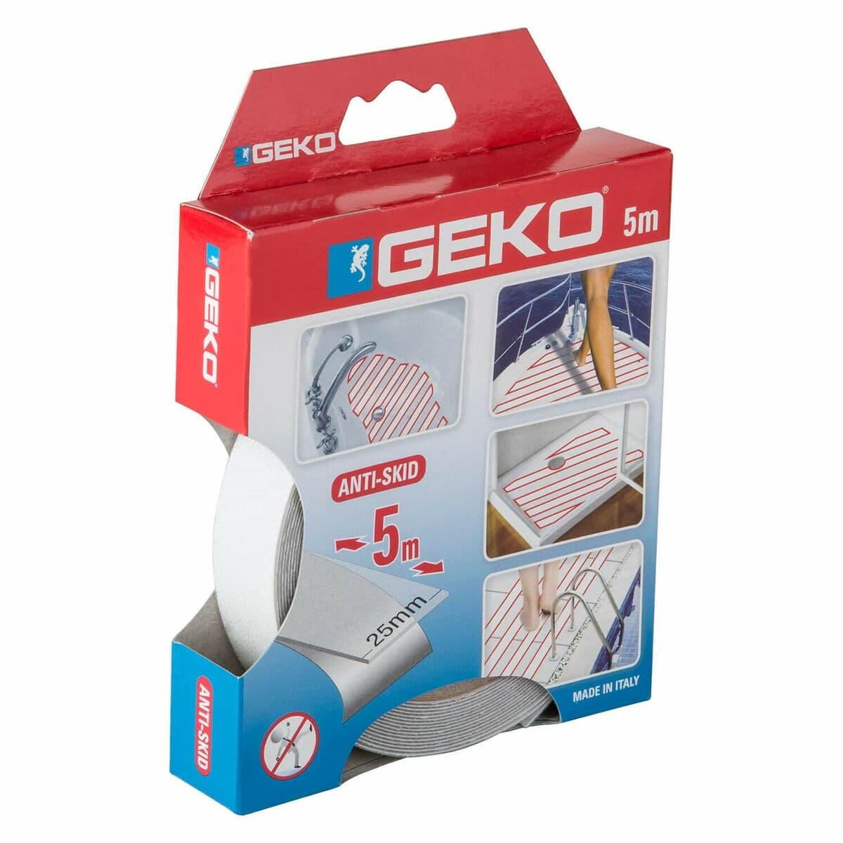 Roll of Anti-Slip Material Geko Transparent 5 m x 25 mm - Image 2