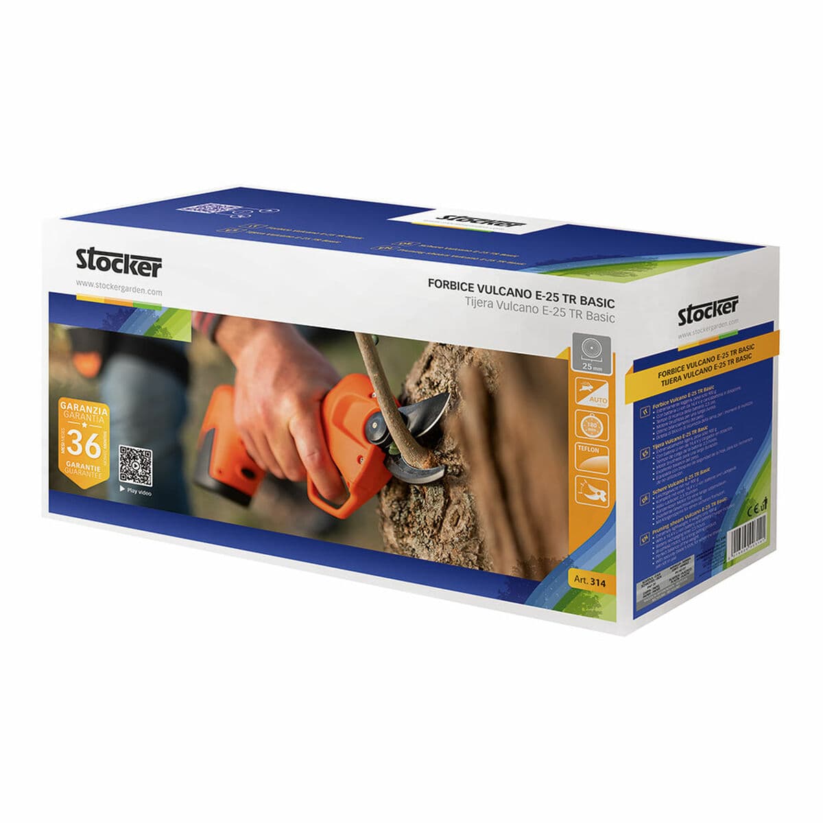 Tijeras de podar a batería Stocker Vulcano E-24 TR Basic ST-314 20-25 mm 29 cm - Image 2