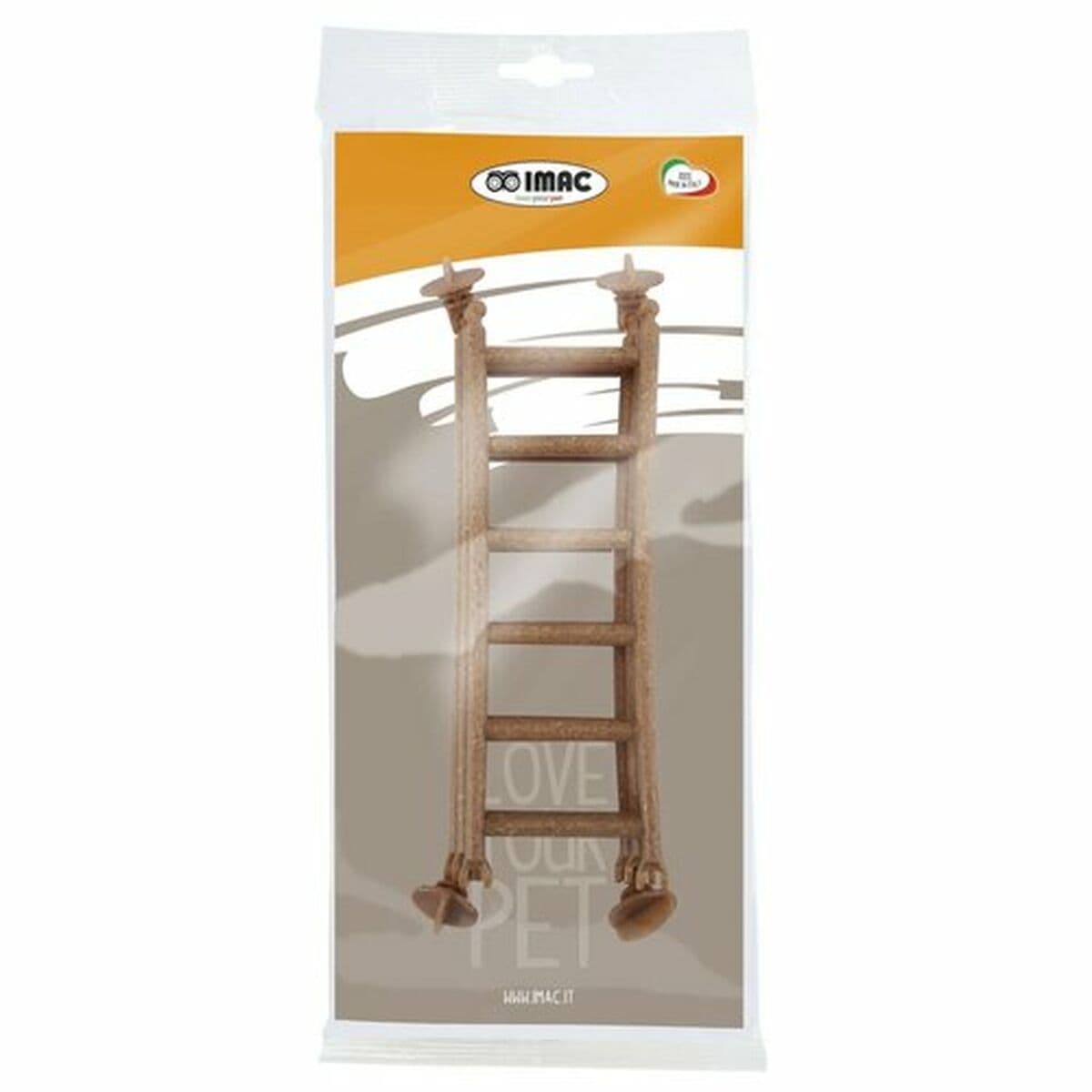 Cage Accessory IMAC 20,5 X 1 X 6,5 CM Staircase Pendant Brown - Image 3