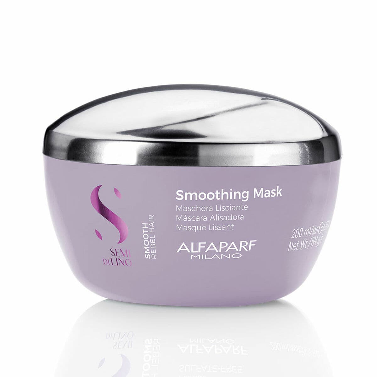 Hårmaske mot Floker Alfaparf Milano Semi Di Lino Smooth 200 ml