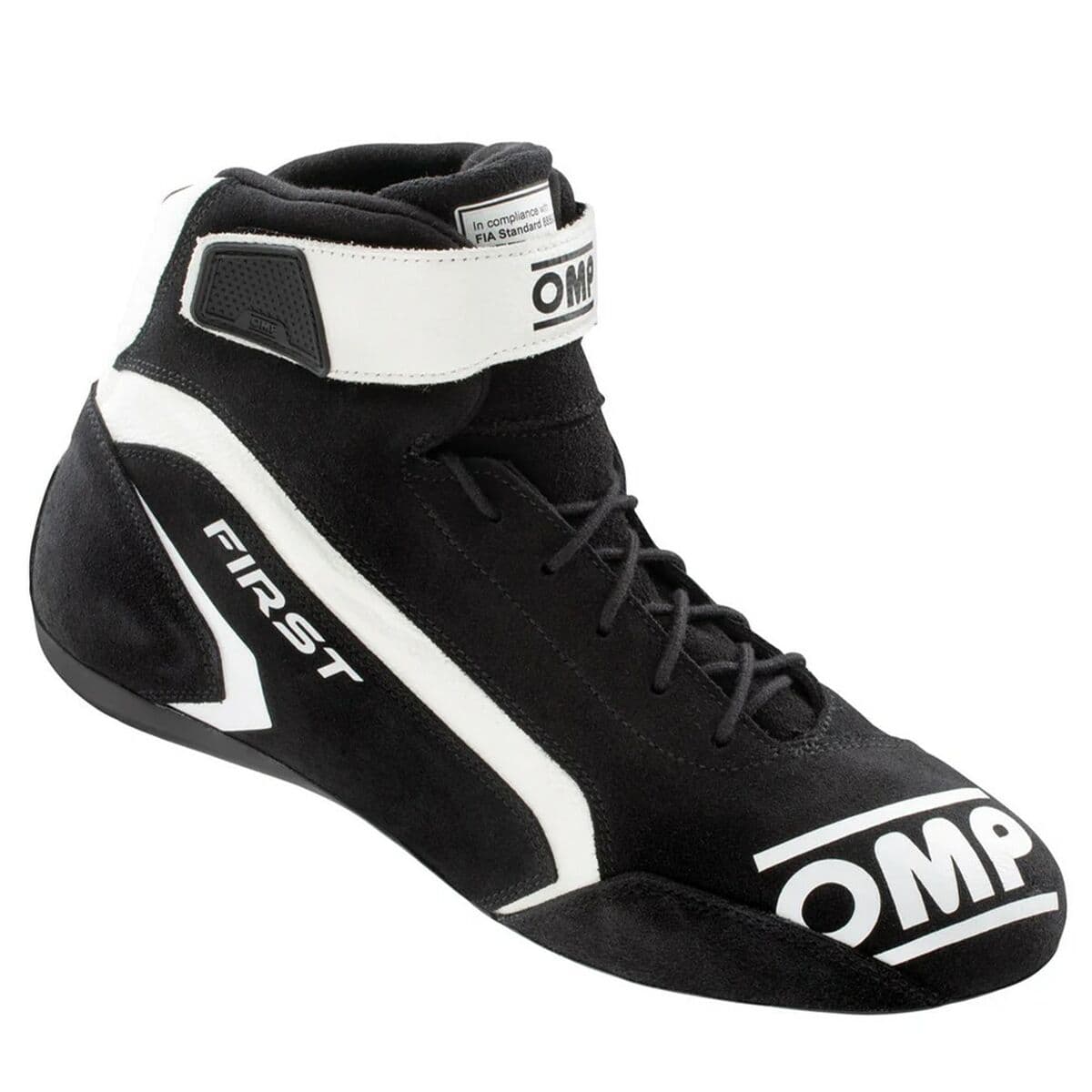 Rennstiefel OMP FIRST Schwarz/Weiß 45 - Image 2