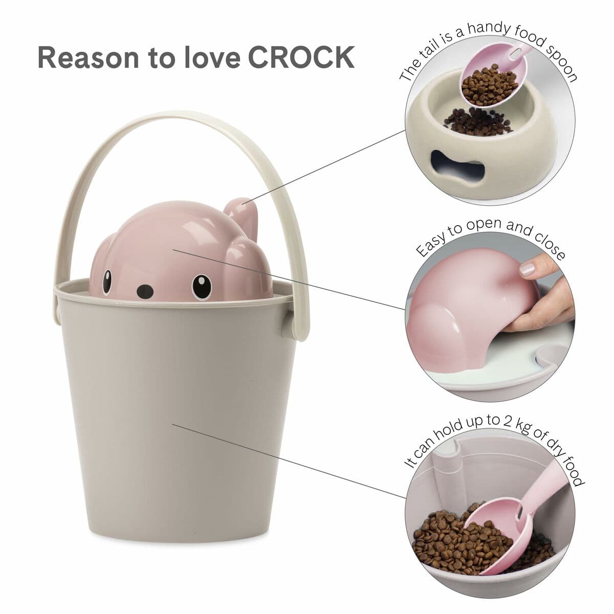 Dåse til dyrefoder United Pets Pink 2 Kg - Image 2