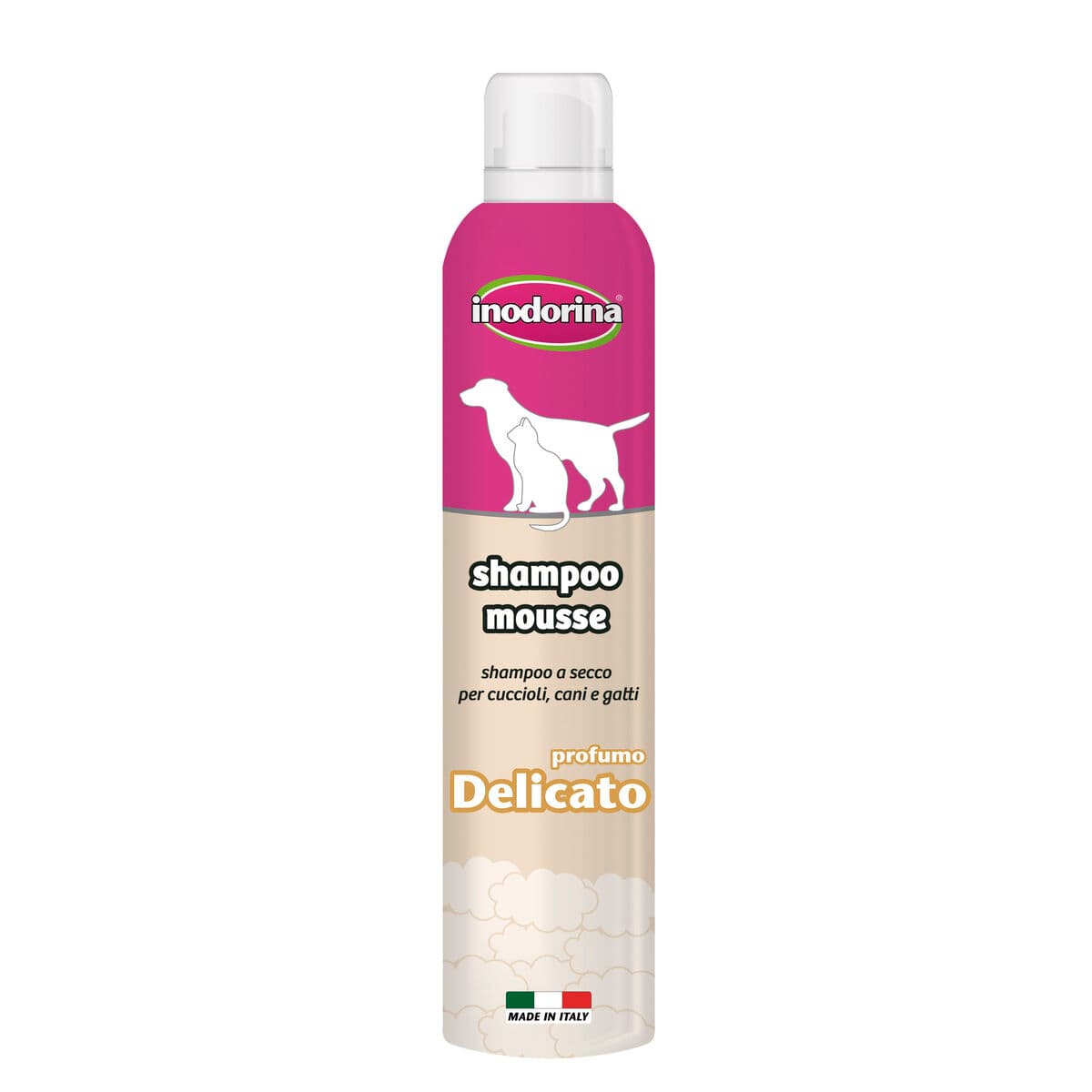 Champú para mascotas Inodorina 300 ml Vainilla Acabado sedoso