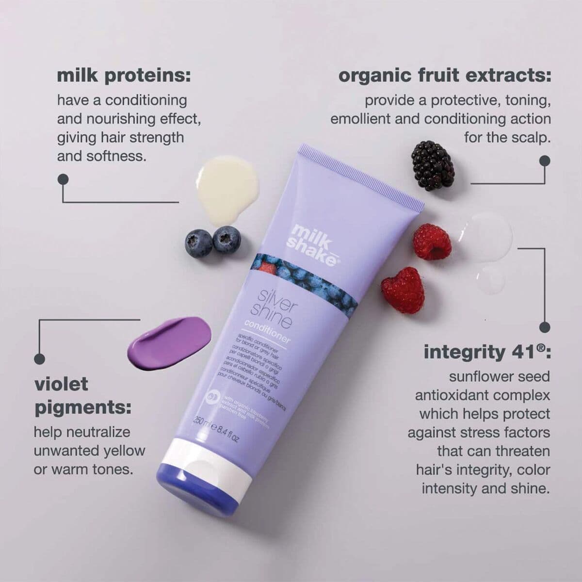 Kondicionierius šviesiems ir žilstantiems plaukams Milk Shake - Image 3