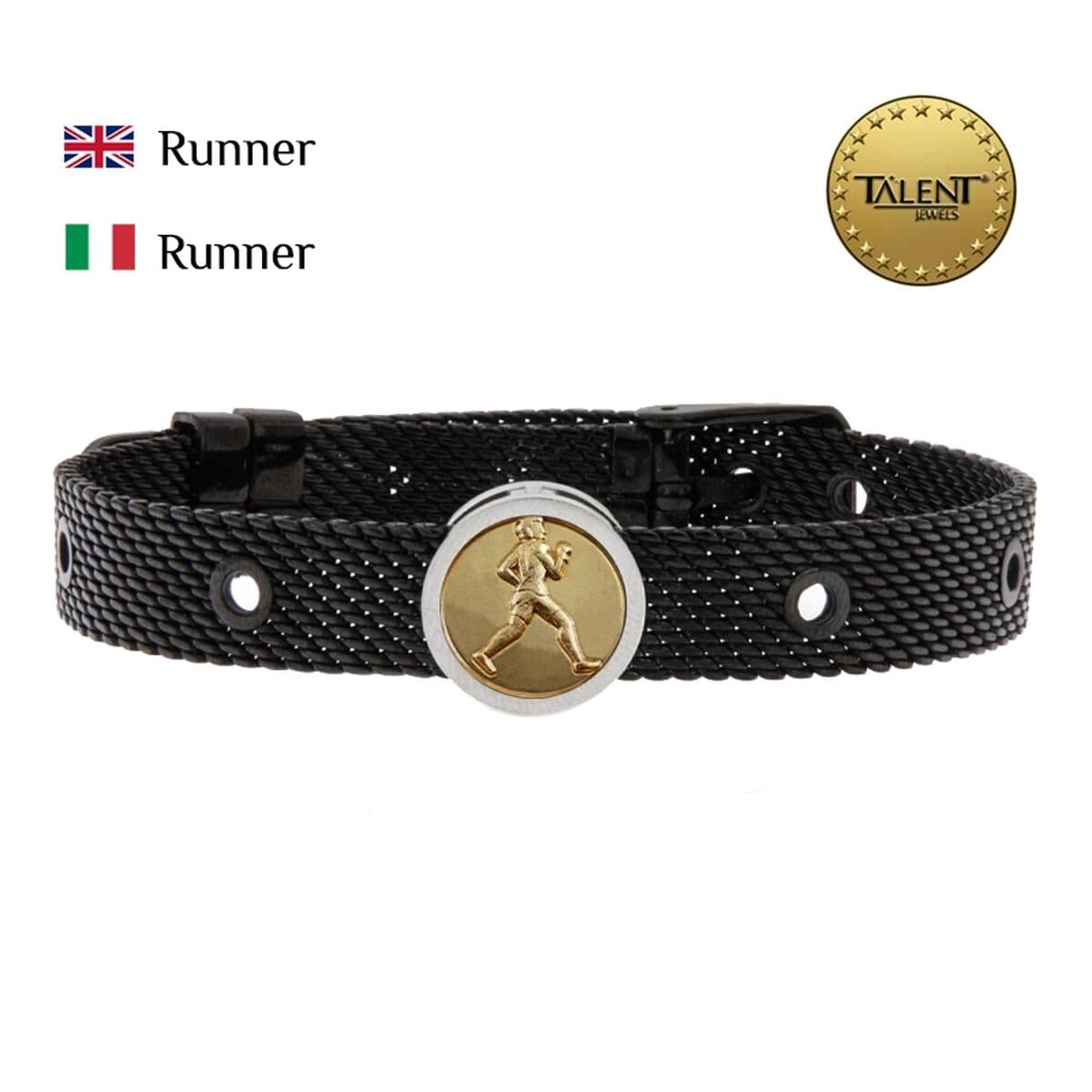 Unisex rannekorut Runner Talent Jewels TJA-1-19-01-2-235 Musta - Image 2