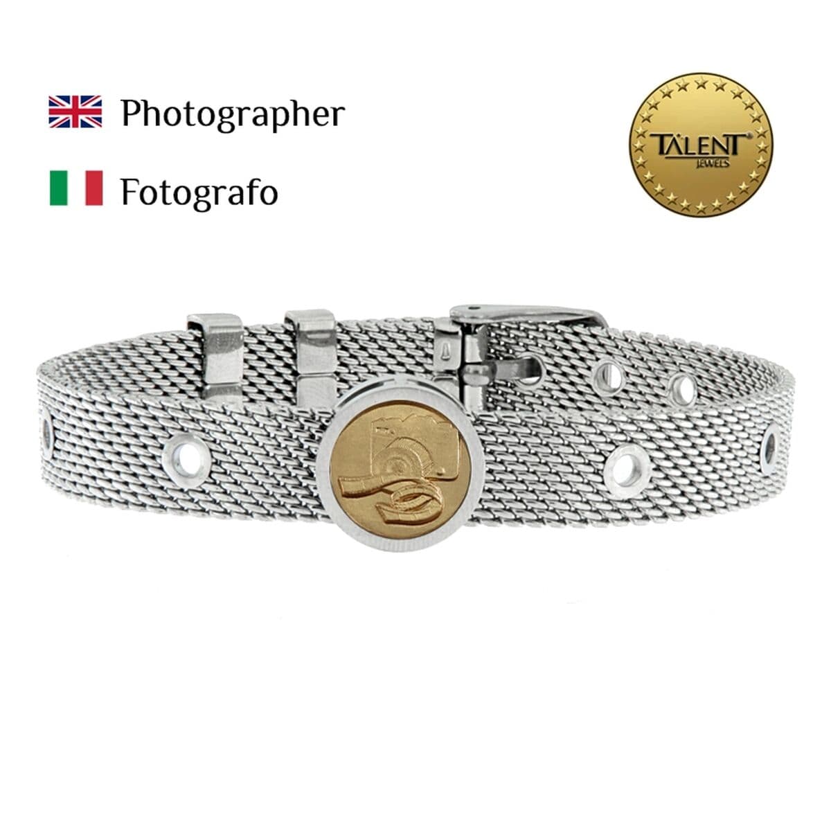 Bracelet Unisexe Photographer Talent Jewels TJA-3-07-01-1-235 Argenté - Image 2