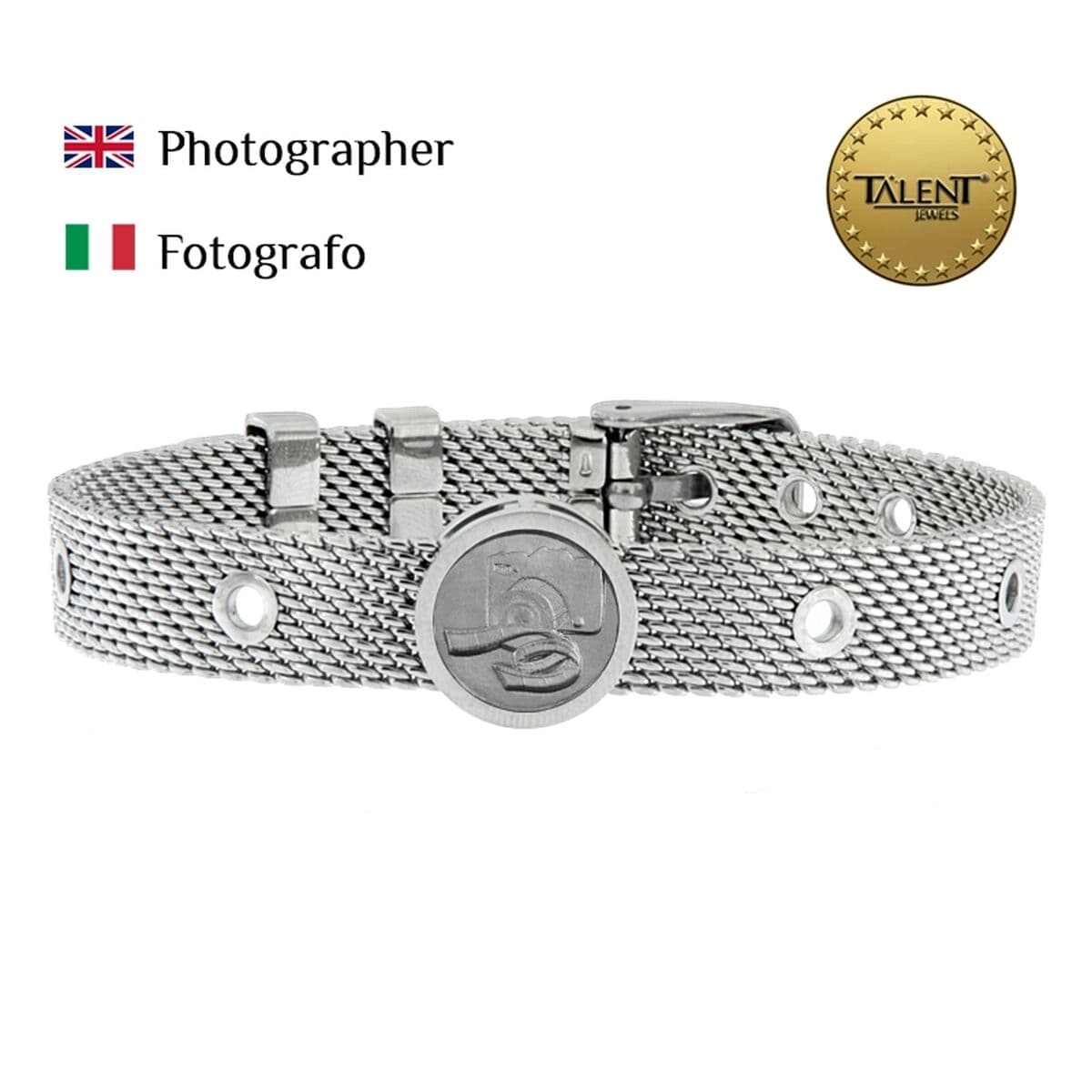 Bracelet Unisexe Photographer Talent Jewels TJA-3-07-03-1-235 Argenté - Image 2