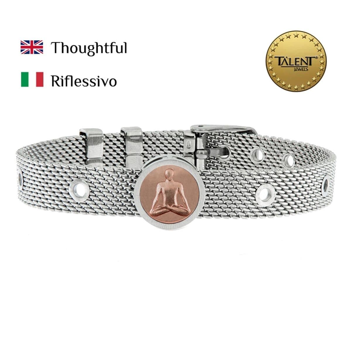 Bracciale Unisex Thoughtful Talent Jewels TJA-5-10-02-1-235 Argentato - Image 2