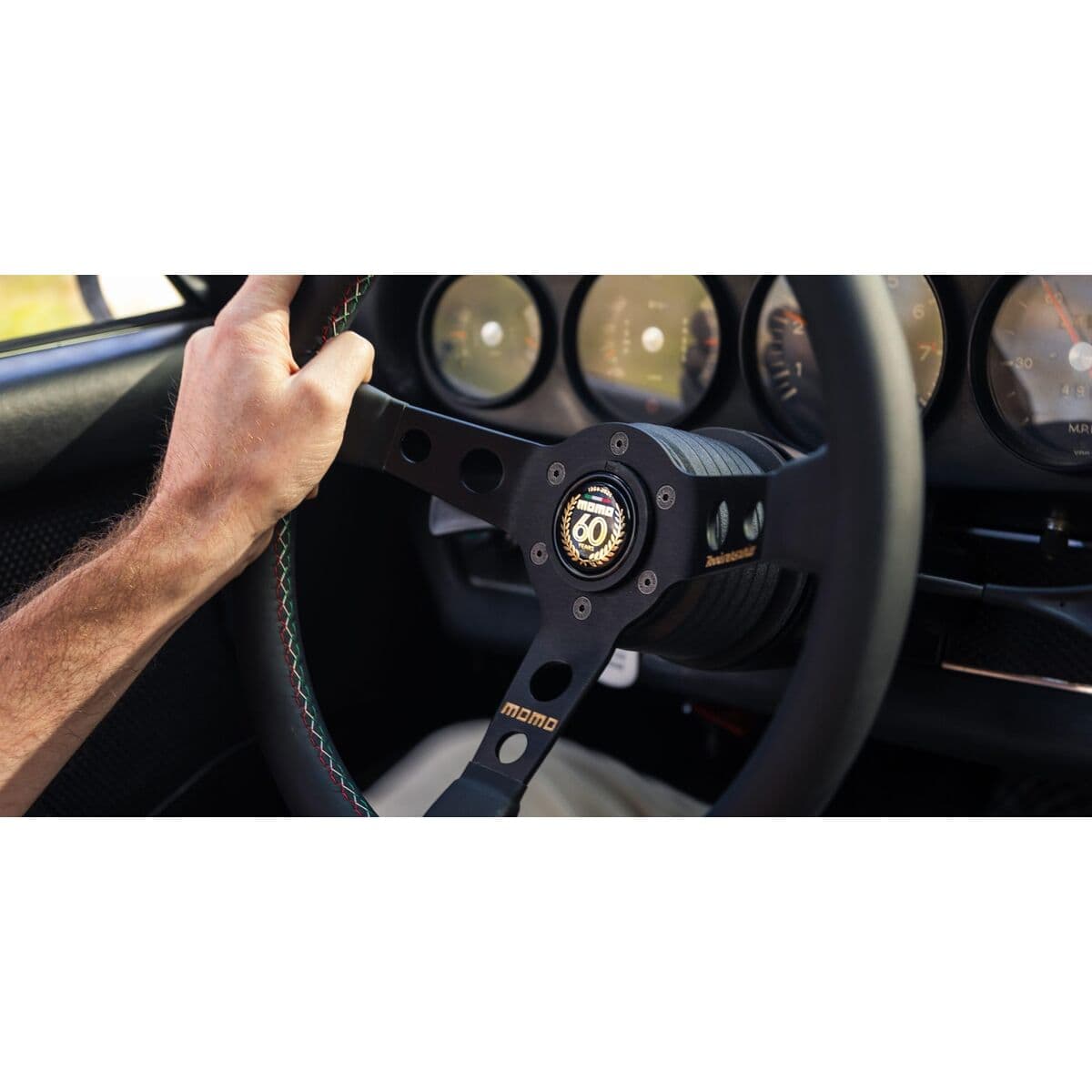 Rennsport-Lenkrad MOMO Schwarz Ø 35 cm - Image 9