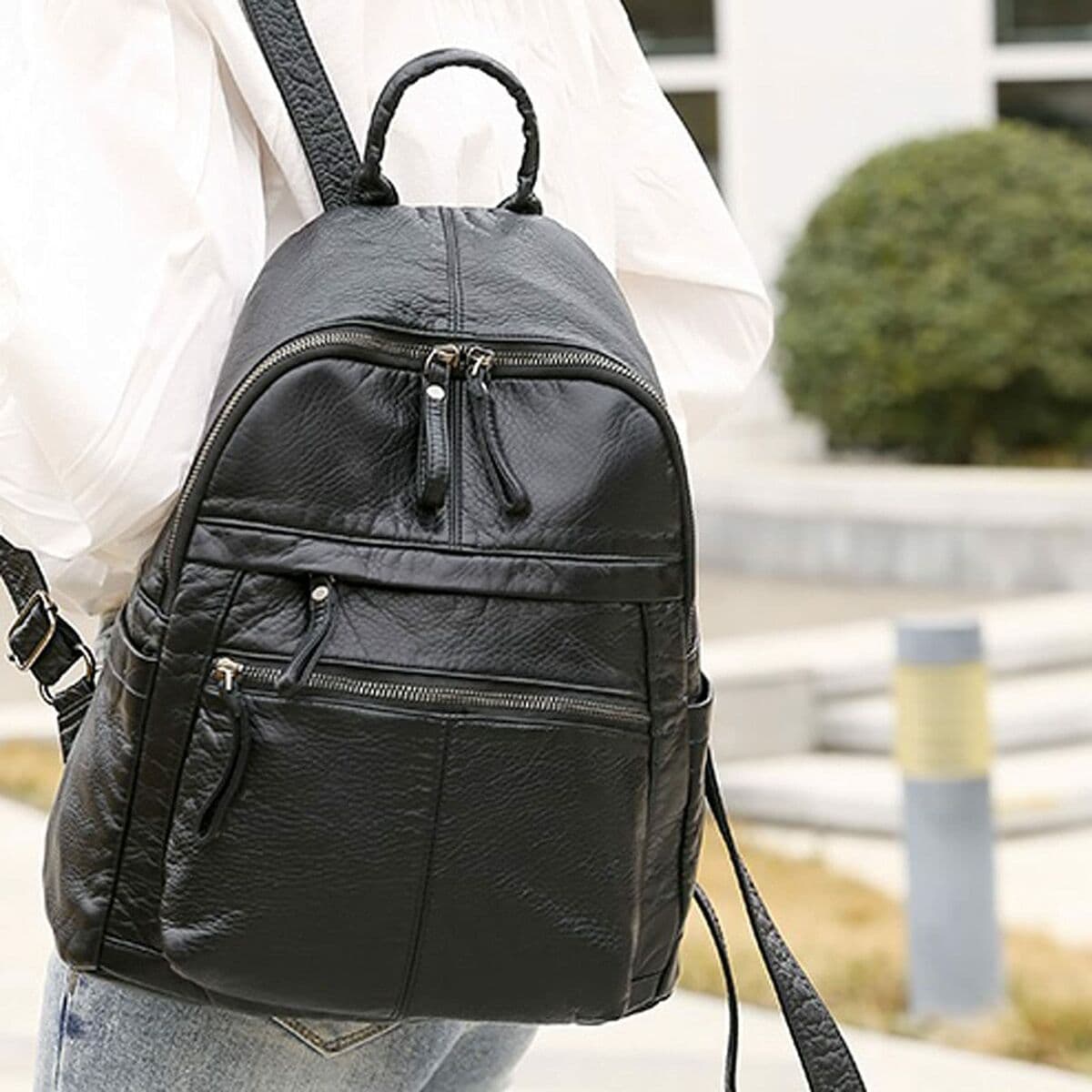 Schulrucksack LIU JO MLJ308 Schwarz - Image 5