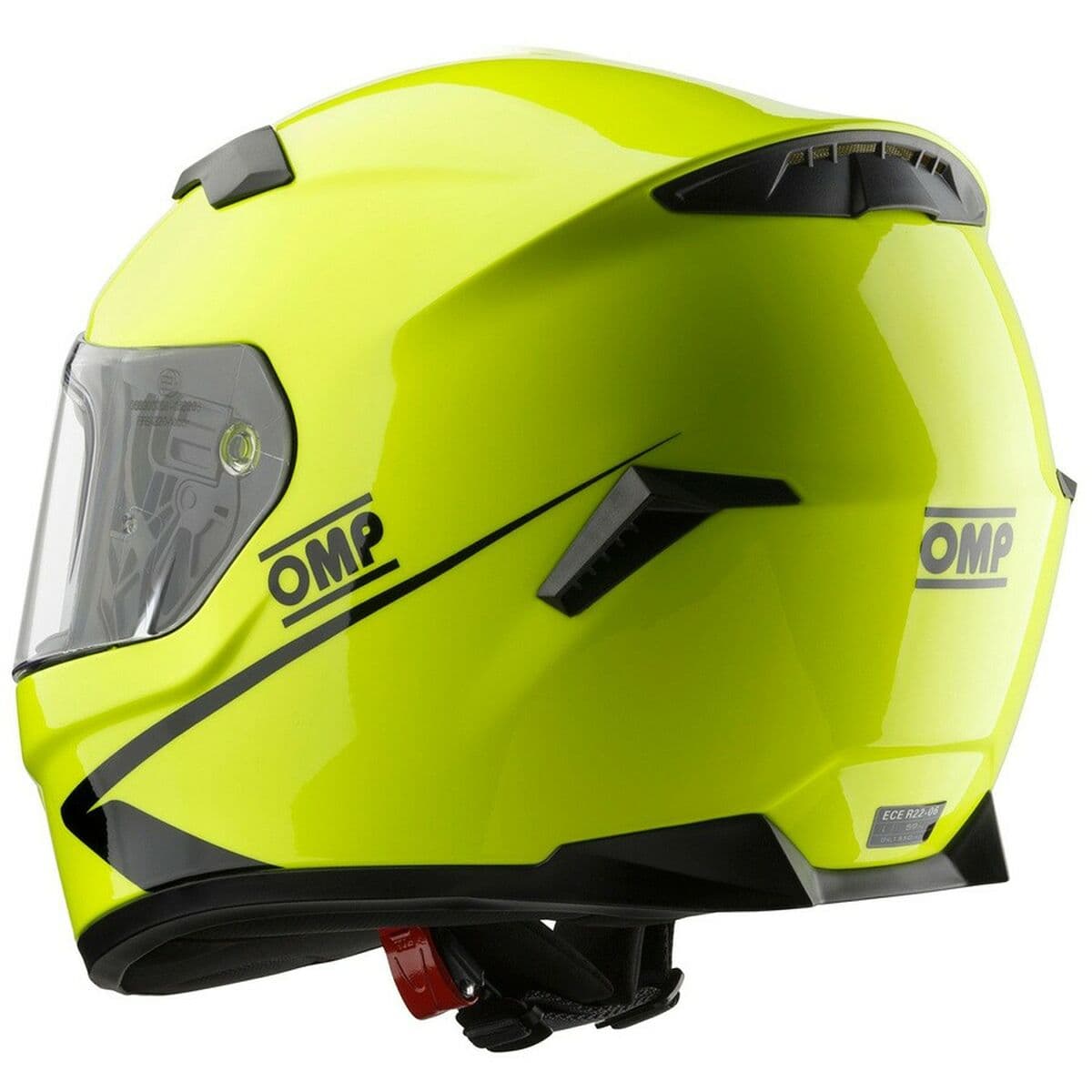 Casco Integral OMP CIRCUIT EVO2 Amarillo Fluorescente S - Image 2