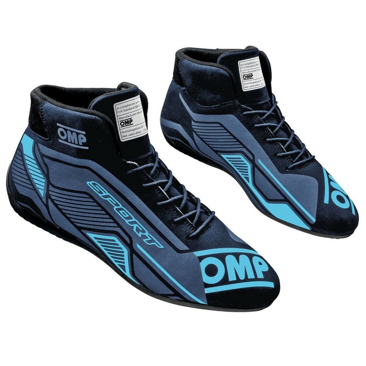 Rennstiefel OMP SPORT Schwarz/Blau 42