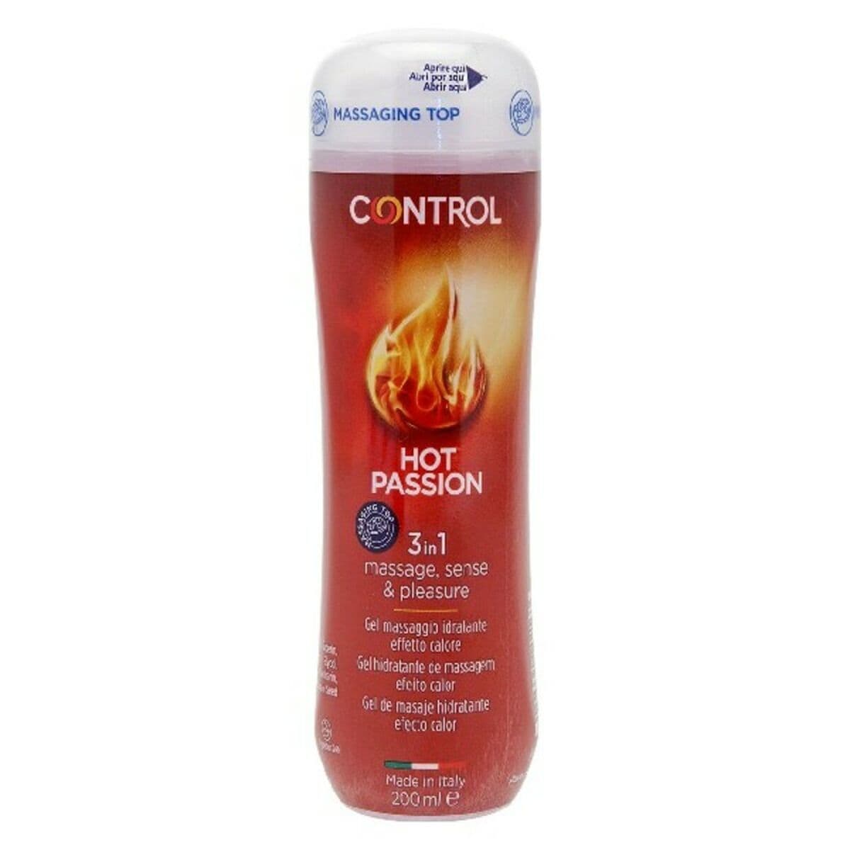 Gel de Masaje Hot Passion Control 00010263000100 200 ml