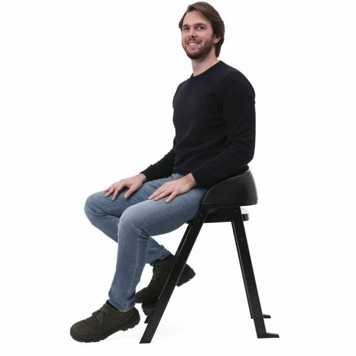 Trona Chicco Crescendo Lite cairo coal Negro Acero Inoxidable - Image 6