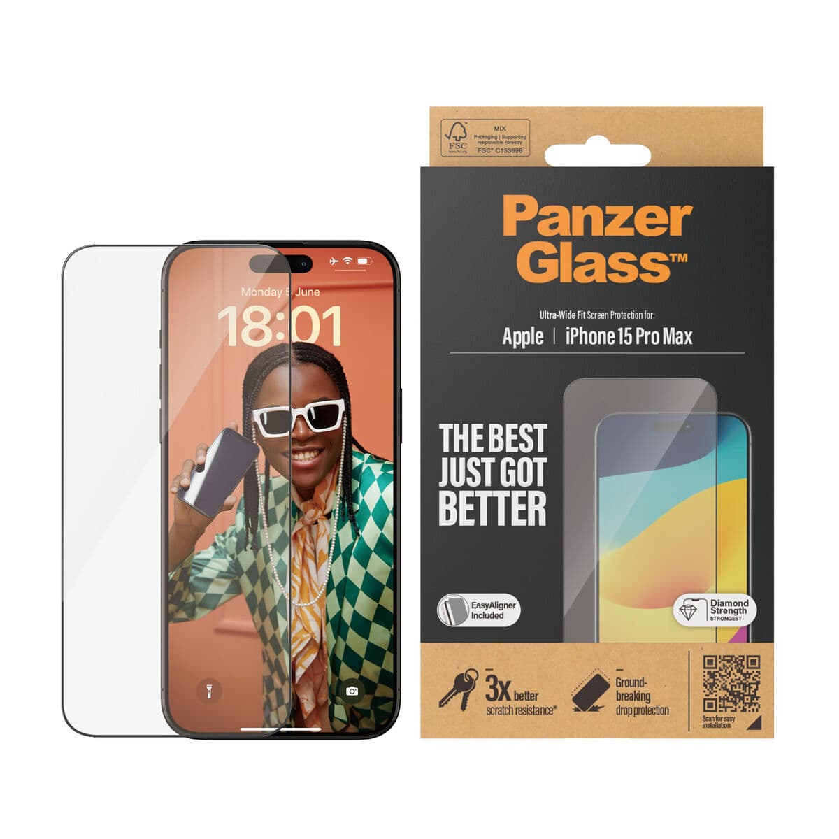 Protetor de ecrã para o telemóvel Panzer Glass 2812 Apple - Image 3