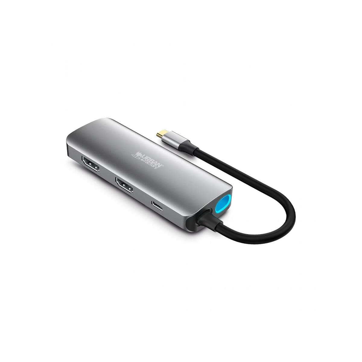 Hub USB-C Urban Factory MHC55UF Gris - Image 3