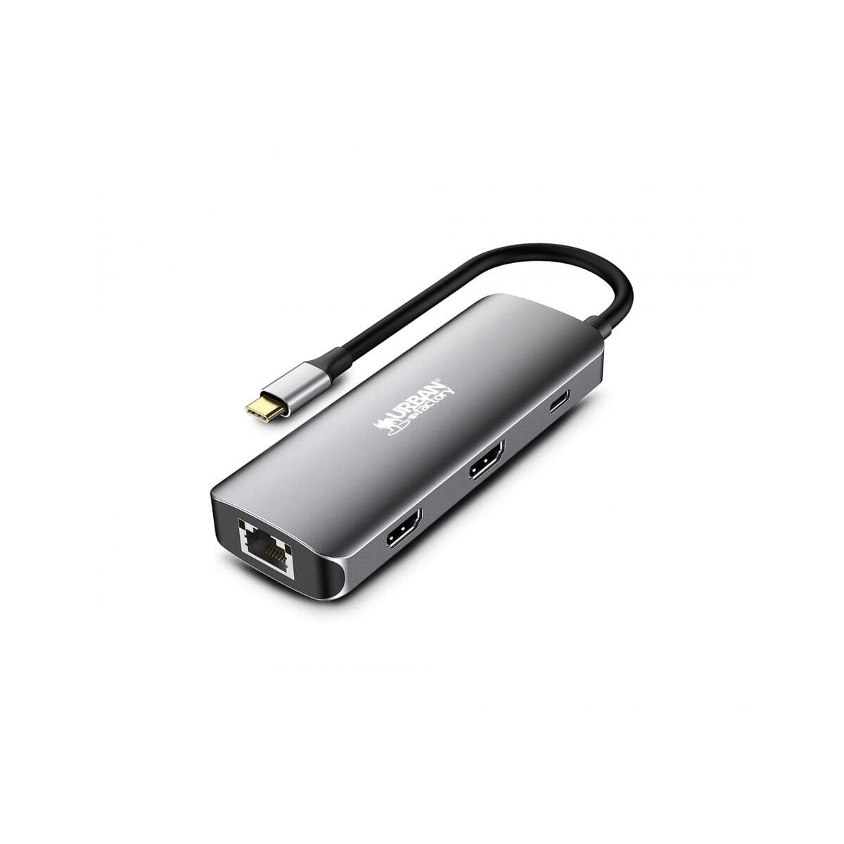 Hub USB-C Urban Factory MHC55UF Gris - Image 2
