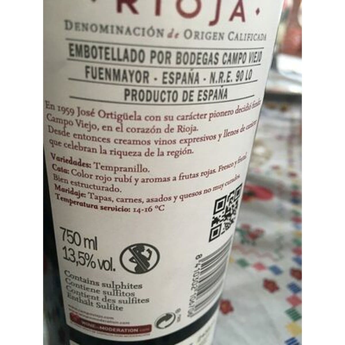 Vino Tinto Campo Viejo 1,2 kg - Image 3